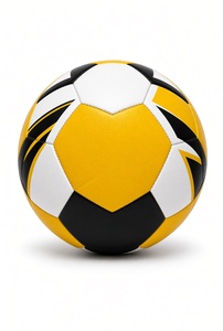 Ballon de football jaune, noir et blanc, taille 3, durable, léger, pour l'entraînement sportif en plein air - Product Image 3