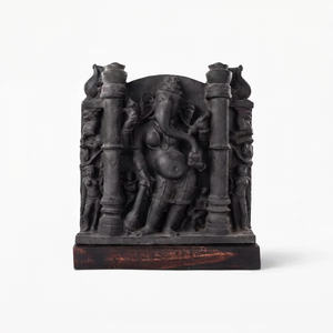 Réplica de Estatua de Ganesha Femenina, Escultura Vinayaki Antigua Hecha a Mano, Arte Hindú Sagrado Coleccionable, Venta al Por Mayor - Product Image 1