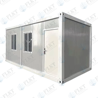 Maison conteneur FLKT en kit, mobile, facile à installer, écologique, de haute qualité, économique, durable, logement temporaire CE/ISO