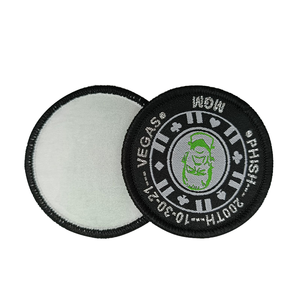 Écussons tissés en matériaux recyclés de qualité supérieure et écussons tissés de luxe, écussons tissés personnalisés de qualité, écussons tissés promotionnels, écussons tissés ronds - Product Image 4