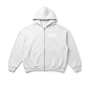 รับผลิตเสื้อฮู้ดซิปแบบหนาสำหรับผู้ชาย OEM ODM แบบสั่งทำพิเศษ แจ็คเก็ตฮู้ดโอเวอร์ไซส์ ผลิตภัณฑ์สั่งทำแบรนด์ส่วนตัว ขายส่งจากโรงงาน - Product Image 1