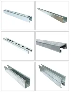 Truss Steel Profiles China Perforated Channels C-channel C Section Purlins Cold Rolled C Channel Steel Roof Truss