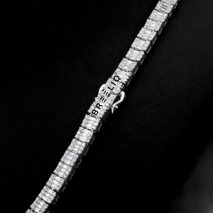 Collar de Cadena de Bolas de 6mm, Diseño 2025, Lujoso, Exclusivo, Hecho a Medida, con Acabado Liso, Estilo Oro Blanco - Product Image 4
