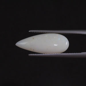 Opale naturelle blanche de qualité supérieure certifiée IGI, pierre précieuse en vrac, 4,63 carats, taille poire 21x8,5mm, taillée à la main, forme goutte d'eau, polie, couleur claire - Product Image 1