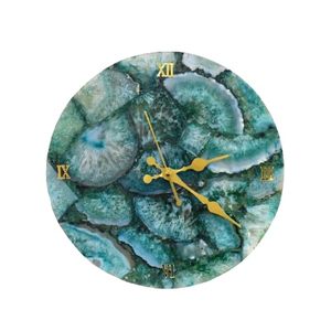 Natural Agate Stone Wall <b>Clock</b> Handcrafted Luxury Wall Décor with Prosperity Positive Energy Vibes - Product Image 5