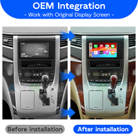 Módulo Decodificador Inalámbrico CarPlay Android Auto para Toyota Alphard Vellfire 2008-2015 W58 G62 Y64 Interfaz de Pantalla OEM ODM