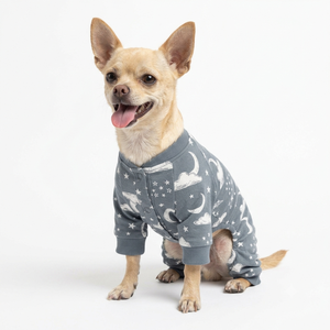 Cute Dog Hoodie Brushed Fleece Embroidered Patch Moon Stars Pattern Comfortable <b>Machine</b> Wash All Seasons Pet <b>Clothes</b> for Small - Product Image 5