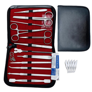 Kit de dissection anatomique professionnel en acier inoxydable, 20 pièces, ensemble d'outils de dissection pour la formation des étudiants en biologie et en médecine - Product Image 1