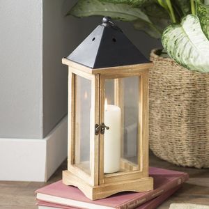 Outdoor Lantern Wood and <b>Rope</b> - Product Image 5