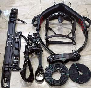 Horse PVC <b>Harness</b> Set Quick Hitch Safe Racing and Riding <b>Leather</b> Made Smart Horse <b>Harness</b> Set for Ultimate Comfortable - Product Image 2