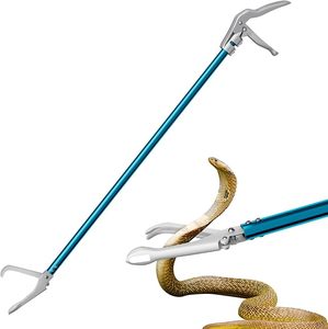 Professional Snake Catcher Stick Collapsible Reptile Tongs Rattlesnake <b>Grabber</b> <b>Tool</b> Safe Handling Equipment Durable Metal Grip - Product Image 1