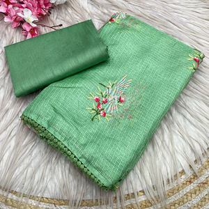 ชุดส่าหรี Kota Chex ดีไซน์หรูหรา พร้อมเสื้อคลุมสุดเก๋ ทันสมัย สวยงามแบบอินเดีย เหมาะสำหรับงานปาร์ตี้และสวมใส่ลำลองสำหรับผู้หญิง - Product Image 1