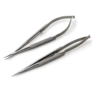 Portaagujas Quirúrgico Microscópico de Alta Calidad, Instrumento de Precisión Oftálmico de Acero Inoxidable para Procedimientos Médicos - Product Image 1