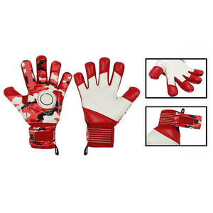 Meilleurs gants de gardien de but de football professionnels personnalisables, en caoutchouc naturel, cuir PU, protection des doigts, antidérapants - Product Image 6