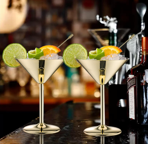 You Martini – Nouveauté : Gobelet de luxe personnalisé en acier inoxydable, idéal pour flûte à champagne et verre à vin rouge – Or - Product Image 5