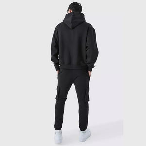 Vente en gros de sweats à capuche surdimensionnés pour hommes |   Sweat à capuche d'hiver en molleton 100% coton épais |   Logo personnalisé OEM - Product Image 4