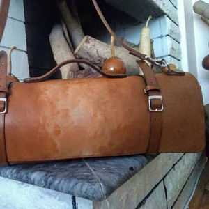 Rouleau de Couteaux de Chef en Cuir Véritable Personnalisé, Sac de Transport Durable pour Couteaux de Chef en Cuir Véritable, Nouveau Design OEM LKR-0362 - Product Image 1