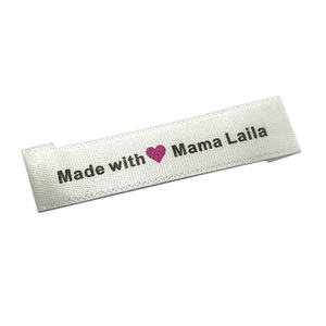 ป้ายทอสำหรับผู้ผลิตเสื้อผ้า ป้ายแบรนด์ของคุณเอง พับปลาย ปักด้วยด้ายโลหะ สำหรับรองเท้า เสื้อผ้า ป้ายหลัก ป้ายผ้า - Product Image 4