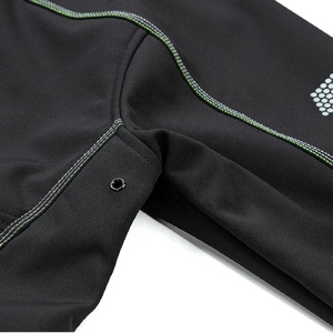Chaqueta Softshell Unisex Negra para Trabajo al Aire Libre, Impermeable, de Poliéster, con Cierre de Cremallera y Logotipo Personalizado, Cuello Alto, Ropa de Trabajo - Product Image 4