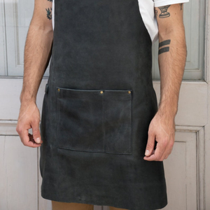 Leather Crossback <b>Apron</b> Handmade Adjustable Vegetable Tanned Leather Cross Back <b>Apron</b> Durable Chef <b>BBQ</b> Workwear Kitchen Gift - Product Image 2