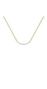 Collar de Lujo para Mujer, Chapado en Oro de 18k, con Diamante Natural de 0.33ct, EF VS VVS, Cadena Ajustable de 43cm, Venta al Por Mayor - Product Image 2