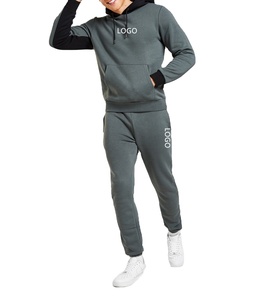 Jersey ajustado XXL/XS para hombre, chándal de invierno de lana sólida, pantalones para correr con capucha, logotipo personalizado, estampado bordado para hombre y mujer - Product Image 1