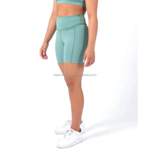 Short de motard OEM pour femmes sans couture, séchage rapide, haute élasticité, vêtements de cyclisme et de course Short de compression pour femmes BY WAKIN WEAR - Product Image 2