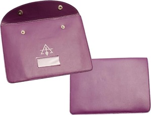 MASONS & REENACTMENT HUB Étui porte-bijoux de poche pour insignes maçonniques, portefeuille de transport en cuir avec doublure souple pour Loge maçonnique - Product Image 2