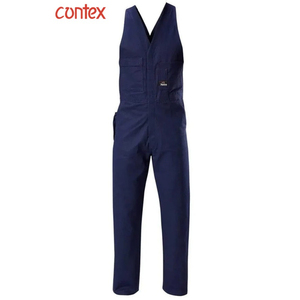 Salopette de travail haute visibilité imperméable pour homme, grande taille, en velours côtelé et toile de coton, avec dos en tissu actionnel - Product Image 2