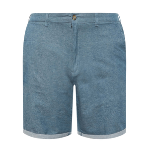 Short en jean confortable pour hommes grande taille, respirant, décontracté, tissé, à jambes larges, tissu en gros, personnalisable - Product Image 1