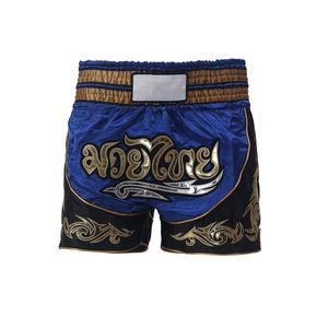 Pantalones Cortos de Muay Thai Personalizados de Satén para Entrenamiento de Boxeo Tailandés, Ropa Deportiva Unisex, Fabricante OEM - Product Image 4
