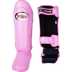 Twins Muay Thai MMA <b>Gloves</b> Pink Real Leather Hook Loop Closure Breathable Hand <b>Grips</b> Shin Guards Martial Arts Gear Unisex - Product Image 4