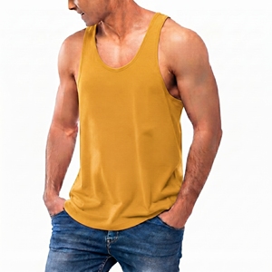 Camisetas sin Mangas Casuales de Algodón 100% para Hombre con Logotipo Personalizado en la Parte Delantera - Proveedor OEM de Marca Privada al por Mayor - Product Image 3