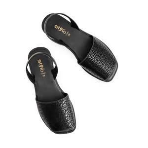 Sandalias de tacón informales negras Softy CL5469 - Product Image 1
