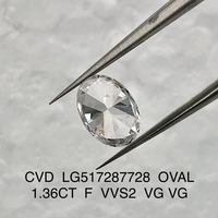 Luxuriöser Mishang Labor-Gezüchteter Ovaler Diamant, IGI-Zertifiziert, Exzellenter Synthetischer CVD HPHT Loser Diamant, Farbe E, für Ringherstellung