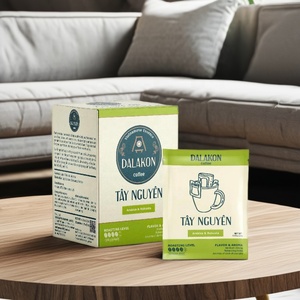 Café moulu Dalakon Tay Nguyen Liberica torréfaction italienne, premium, doux, 12g x 10, caféiné, vietnamien - Product Image 1