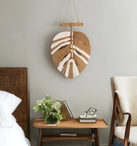 Decoración de pared con forma de hoja inspirada en la naturaleza, adecuada para decoración moderna del hogar y estilo interior artístico. Venta al por mayor desde India. - Product Image 6