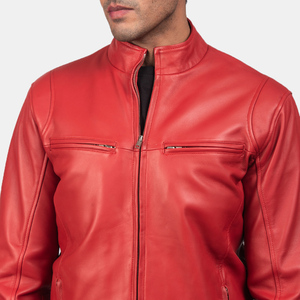 Blouson de motard en cuir de vachette premium pour homme – Style urbain et audacieux pour l'hiver – Finition tannée et travaillée - Product Image 4