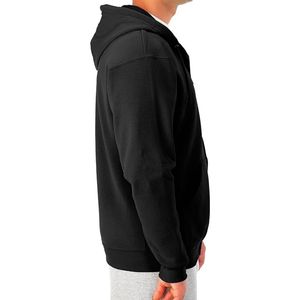 Mens Cotton Blend Full <b>Zip</b> <b>Hooded</b> Sweatshirt Brushed Fleece Athletic Gym Wear Jacket With Kangaroo Pocket Comfort Fit Hoodies - Product Image 3