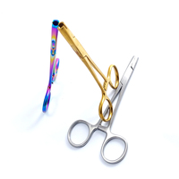 WORLD PRECISION SURGICAL Pince manuelle professionnelle et durable en acier inoxydable pour l'extraction de billes de piercing et d'ancrages dermiques