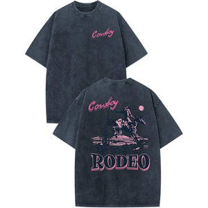 ผู้จำหน่ายเสื้อยืดโอเวอร์ไซส์ลายกราฟิกผ้าฝ้ายวินเทจแบบย้อมสีเอซิดพร้อมลายพิมพ์ยาง - Product Image 3