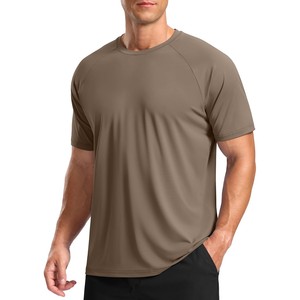 T-shirt tricoté rouge à manches courtes et col rond pour homme 2026, couleur unie, coupe classique, décontracté, séchage rapide, en tissu jersey, idéal pour la gym - Product Image 2