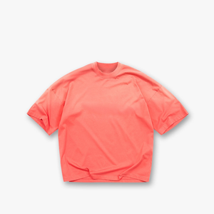Nueva Camiseta Elegante y Transpirable con Lavado Ácido Coral, de Secado Rápido, Estilo Casual, Cuello Redondo, Tejido de Algodón, Hecha en Pakistán - Product Image 1