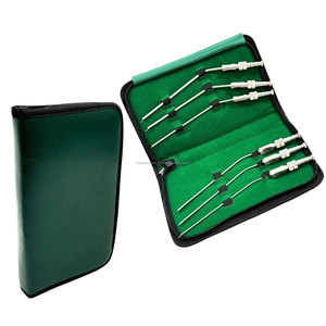 Juego de Tubos de Succión Frazier de 6 Piezas, Aspirador Quirúrgico Manual de Acero Inoxidable, Kit de Instrumentos de Cánula Reutilizable para Hospitales, Clínicas ORL - Product Image 2