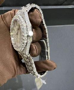 Reloj de Lujo con Movimiento Mecánico de Cuarzo, Deportivo, en Oro Blanco y Oro Amarillo, de Moda, para Negocios, de Alta Gama, Edición Limitada, Estilo Hip Hop, con Diamantes VVS - Product Image 3