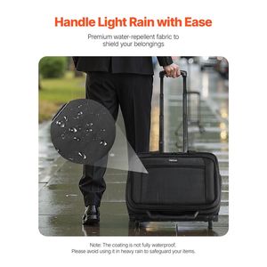 15.6 Inch Laptop Rolling Briefcase Wheeled <b>Computer</b> Tote Bag with Telescoping Handle Business Bags & <b>Cases</b> - Product Image 4