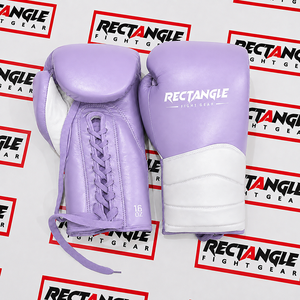 Gants de boxe rectangulaires à lacets, équipement d'entraînement professionnel pour le combat et le sparring, en cuir véritable, fabriqués à la main, pour adultes. - Product Image 1