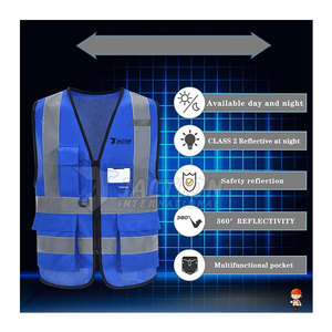 Gilet de sécurité en nylon et polyester pour le travail, gilet de sécurité sur mesure, gilet de sécurité le plus vendu, gilet de sécurité taille personnalisée - Product Image 6