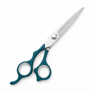 Ciseaux de coiffeur professionnels en acier inoxydable à pointe arrondie pour droitiers, manche long en plastique, qualité supérieure A+, pour usage en salon - Product Image 5