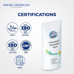 Liquide vaisselle concentré OEM de qualité supérieure, fournisseur malaisien, haute efficacité, dégraissant, nettoyant antibactérien, pochette de 700 ml - Product Image 4